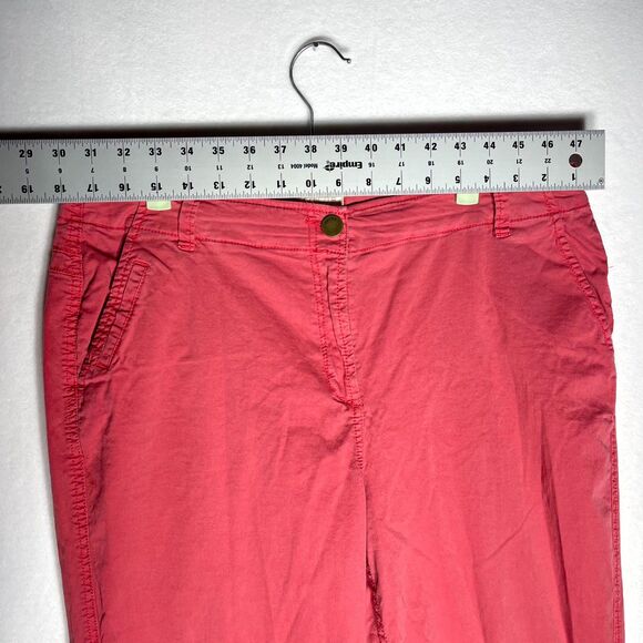 Chicos Dark Salmon Pink Khaki Pants Ladies Size 2 - Picture 8 of 10